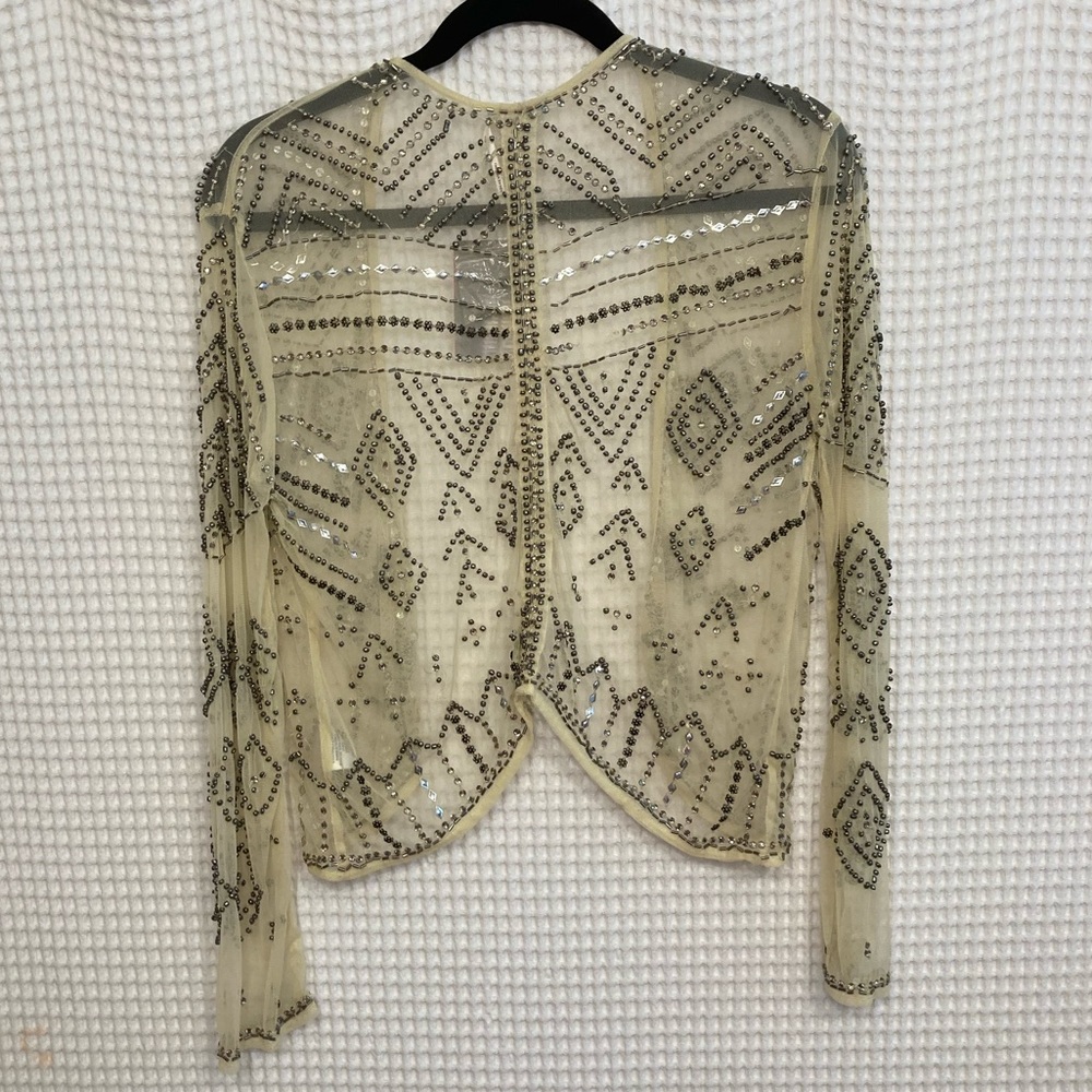 Bold, beaded coverup